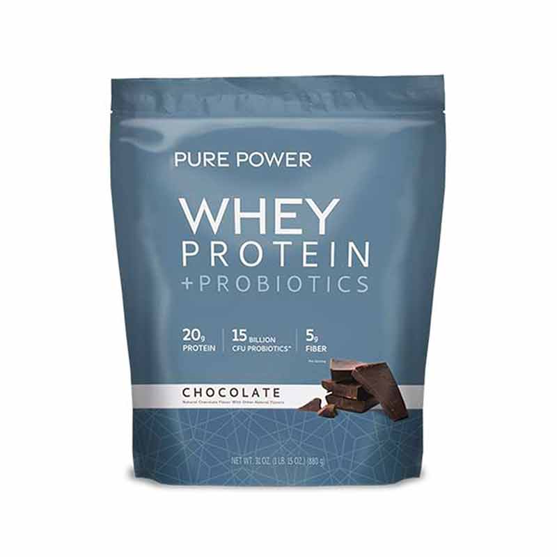 Whey Protein + Probiotics, Chocolate, by Pure Power