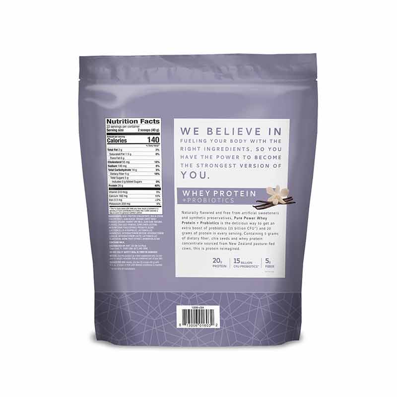 Whey Protein + Probiotics, Vanilla, by Pure Power, image #2