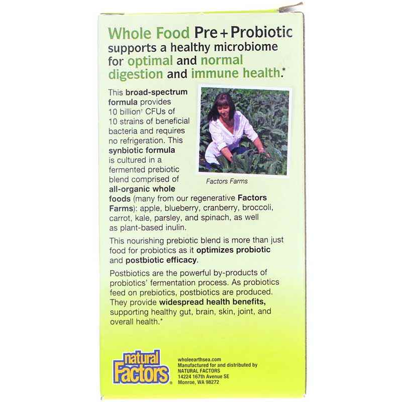Whole Earth & Sea Synbiotic Pre+Probiotic, by Natural Factors, image #3