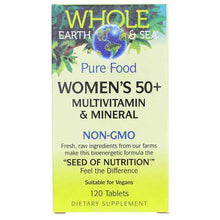 Whole Earth & Sea Women's 50+ Multi, 120 Tablets, by Natural Factors