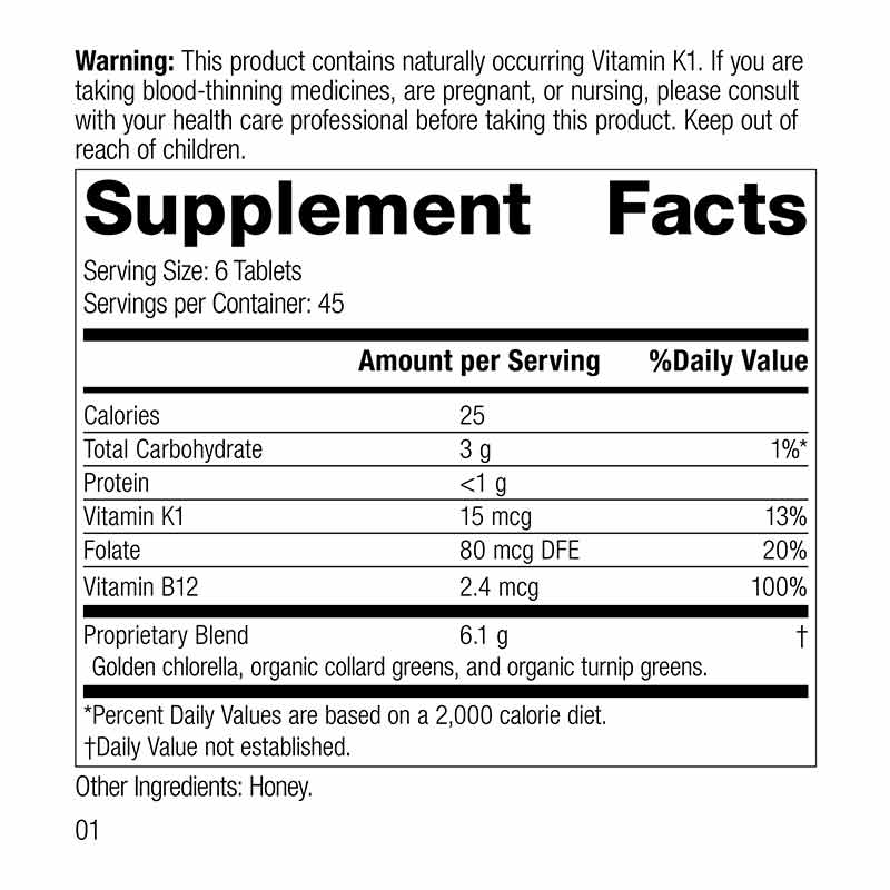 Whole Food Folate, 270 Tablets, by Standard Process, image #2