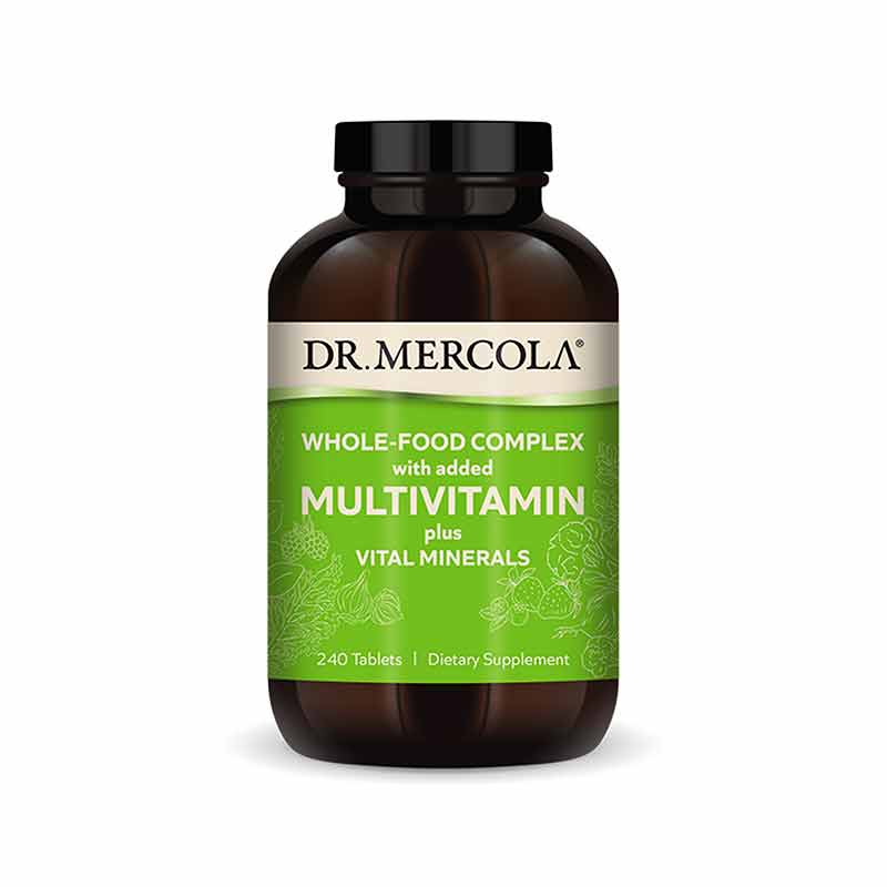 Whole-Food Multivitamin Plus Vital Minerals, 240 Tablets, by Dr. Mercola