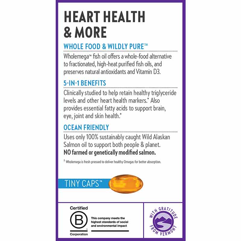 Wholemega 500 Mg Tiny Caps, 180 Softgels, by New Chapter, image #4