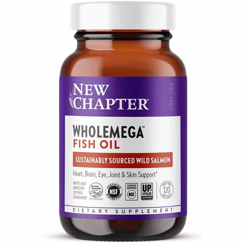 Wholemega Fish Oil, 120 Softgels, by New Chapter