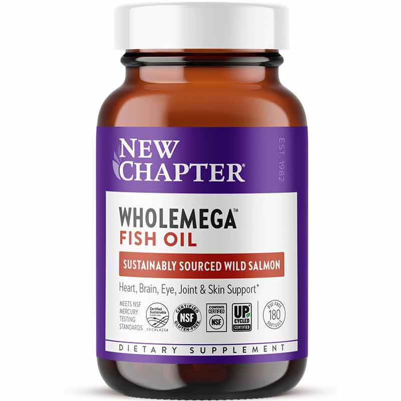 Wholemega Fish Oil, 180 Softgels, by New Chapter