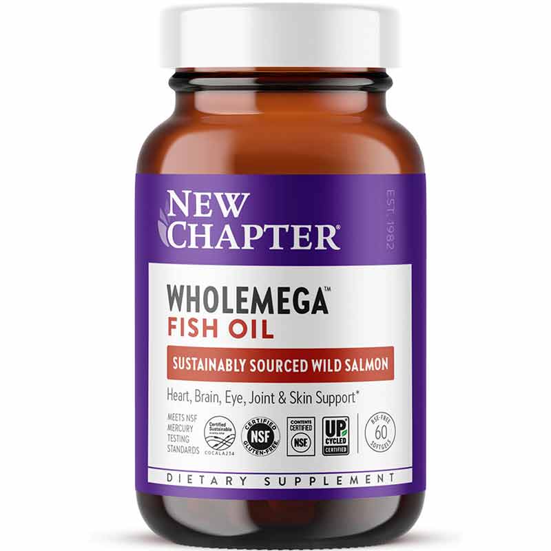 Wholemega Fish Oil, 60 Softgels, by New Chapter
