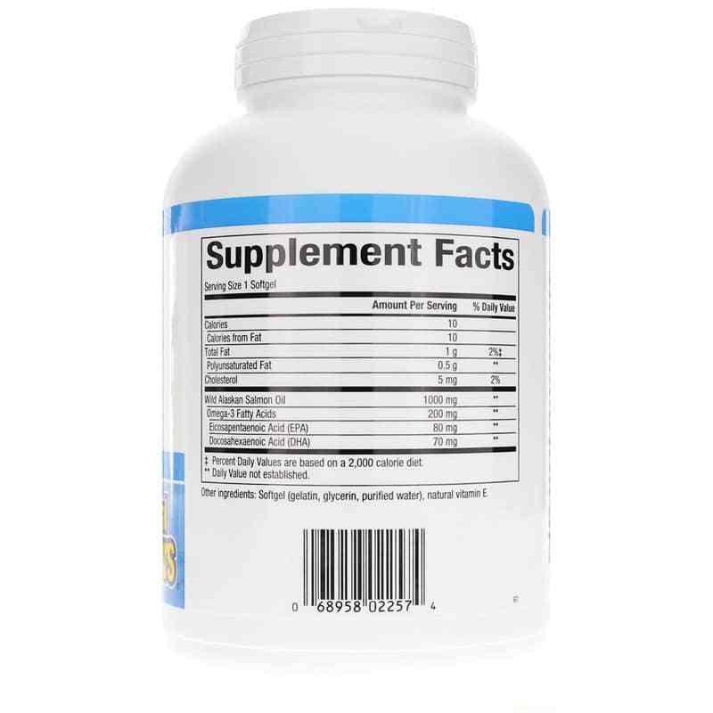 Wild Alaskan Salmon Oil 1000 Mg, 180 Softgels, by Natural Factors, image #2
