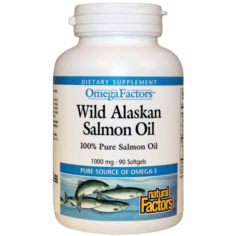 Wild Alaskan Salmon Oil 1000 Mg, 90 Softgels, by Natural Factors