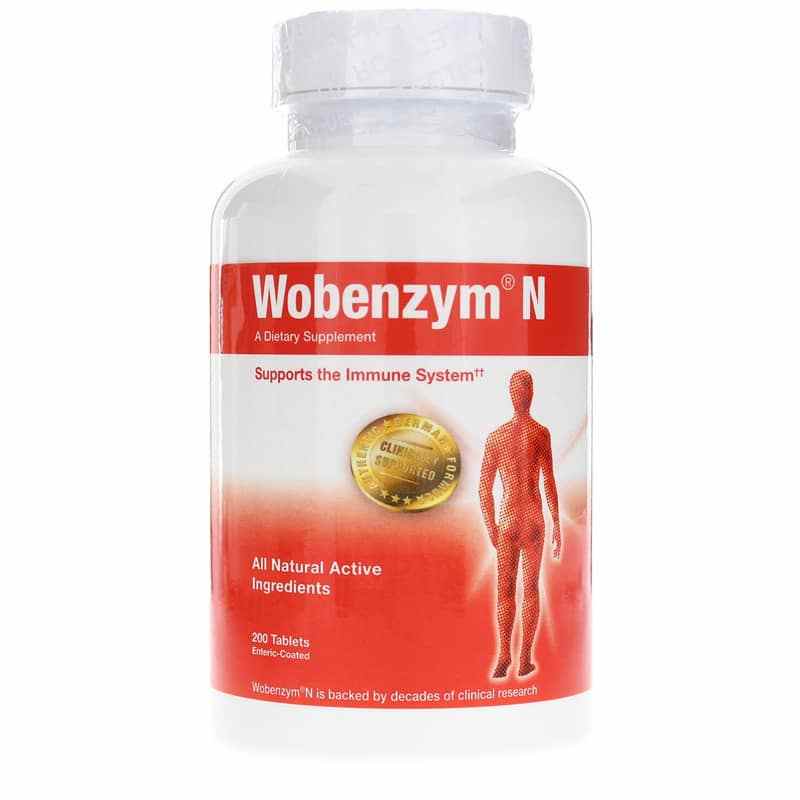 Wobenzym N, 200 Enteric Coated Tablets, by Mucos Pharma