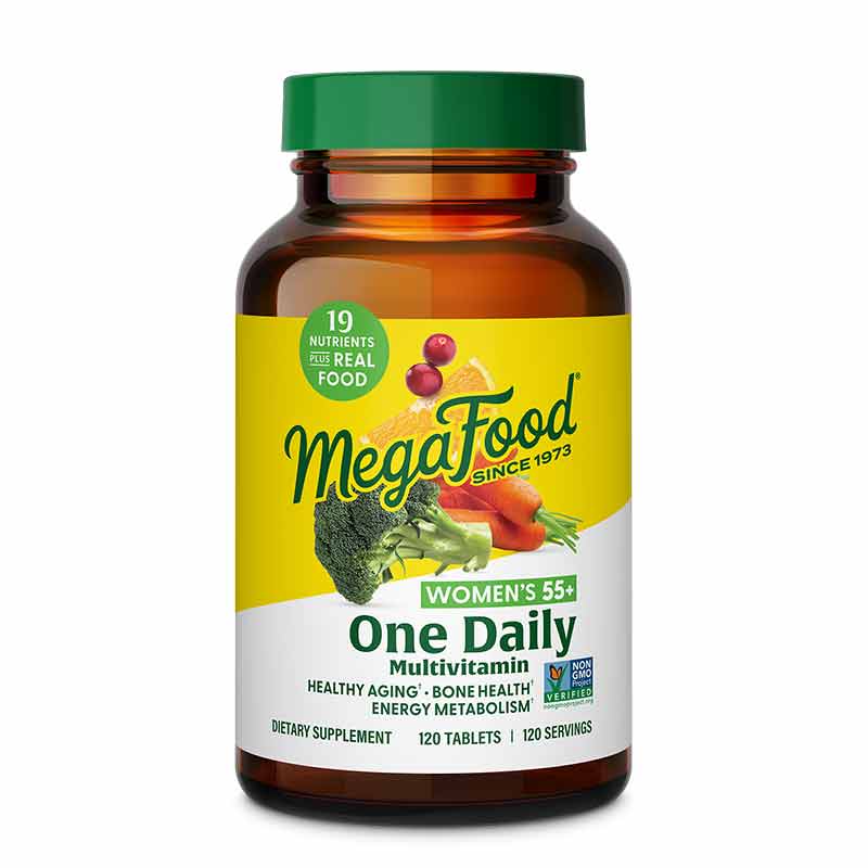 Womens 55+ One Daily Multivitamin, 120 Tablets, by Megafood
