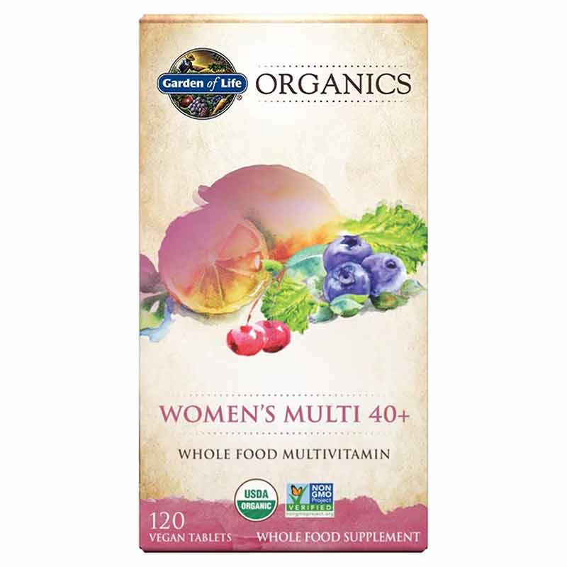 Women's Multi 40+ Whole Food Multivitamin, 120 Veg Tablets, by Garden of Life mykind Organics