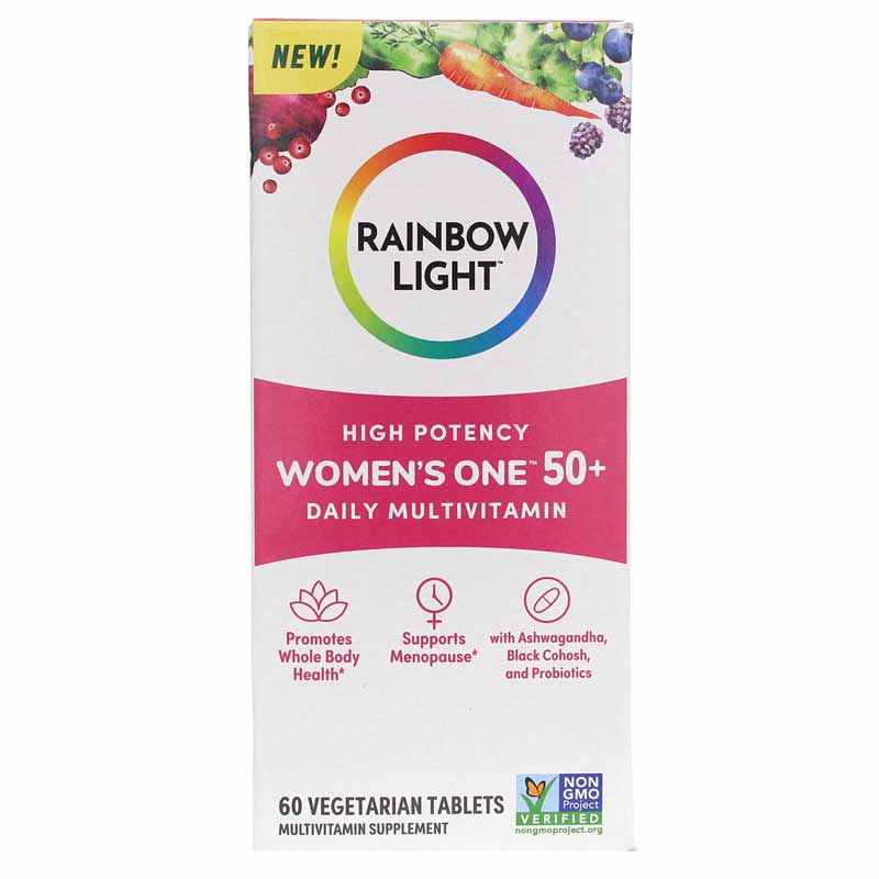 Women’s One 50+ Multivitamin, 60 Veg Tablets, by Rainbow Light