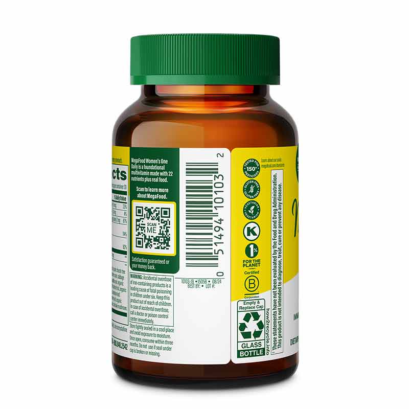 Womens One Daily, 30 Tablets, by Megafood, image #3