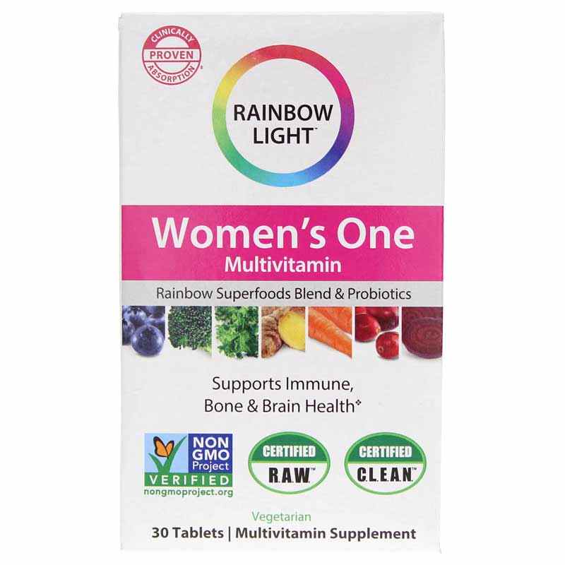 Women's One Multivitamin, 30 Tablets, by Rainbow Light