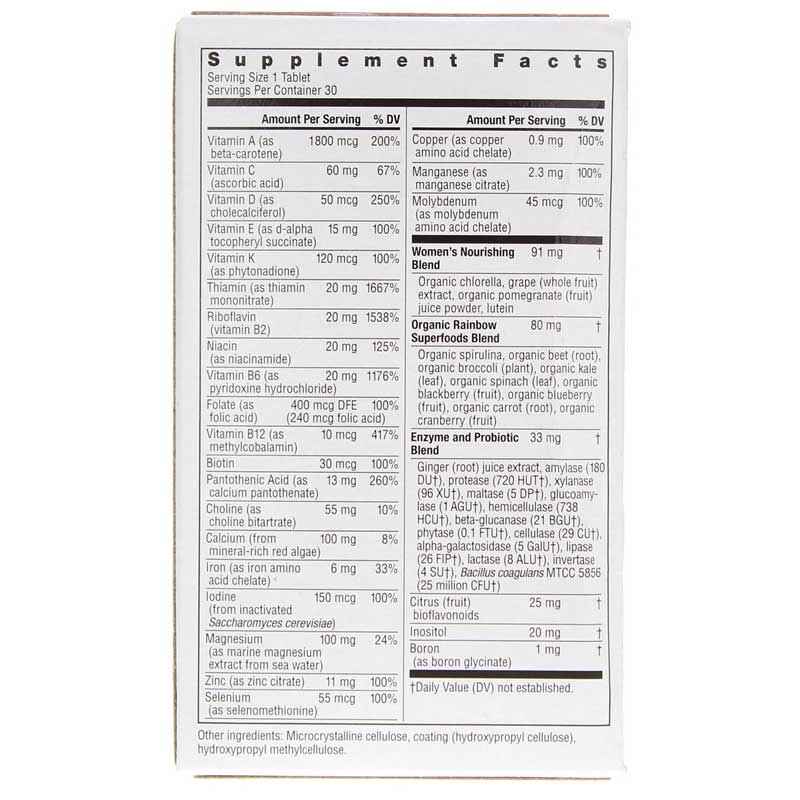 Women's One Multivitamin, 30 Tablets, by Rainbow Light, image #3
