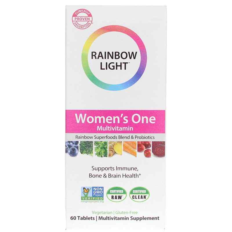 Women's One Multivitamin, 60 Tablets, by Rainbow Light