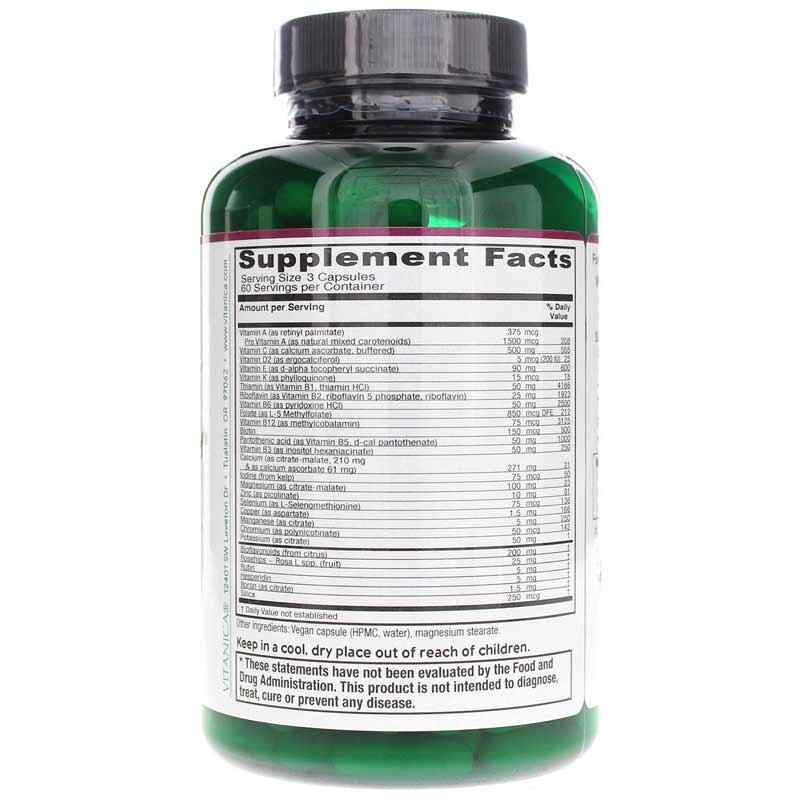 Women's Symmetry Multivitamin, 180 Veg Capsules, by Vitanica, image #2