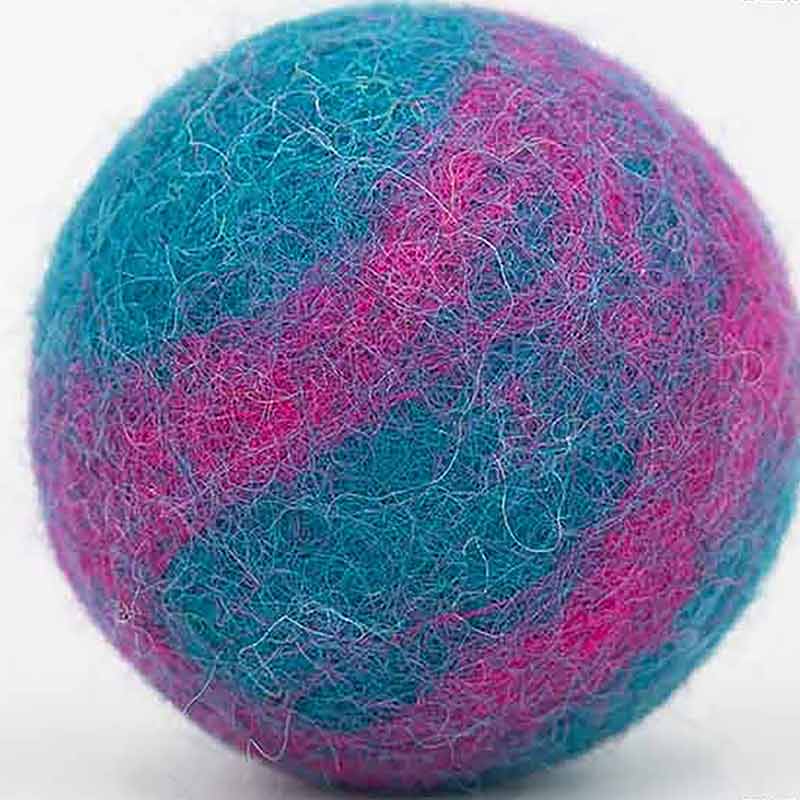 Wool Felt Rattle Bouncy Ball, by Felt & Yarn