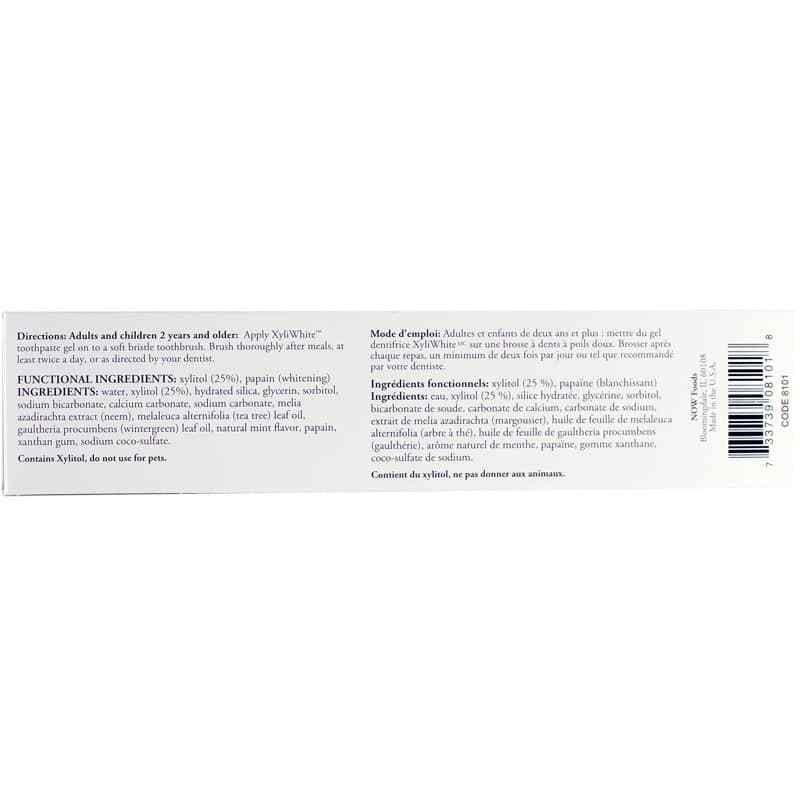 XyliWhite Neem & Tea Tree Toothpaste with Mint Flavor, by NOW Foods, image #2