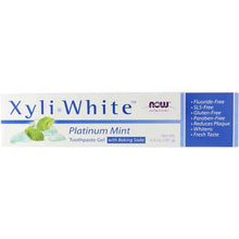XyliWhite Toothpaste Gel, Platinum Mint, by NOW Foods
