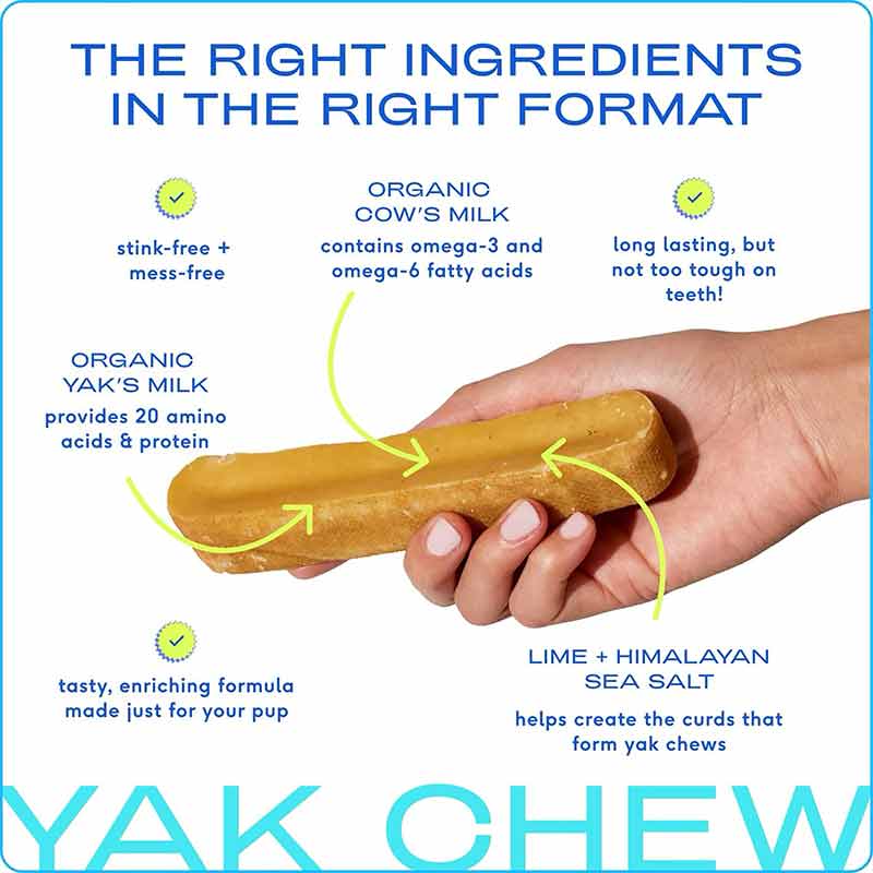 Yak Dental Chews , Himalayan Cheese Dog Treats, Medium, by Native Pet, image #4