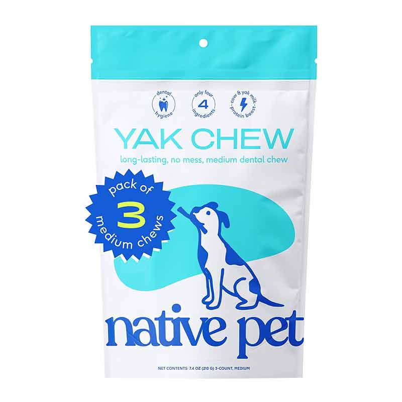 Yak Dental Chews , Himalayan Cheese Dog Treats, by Native Pet