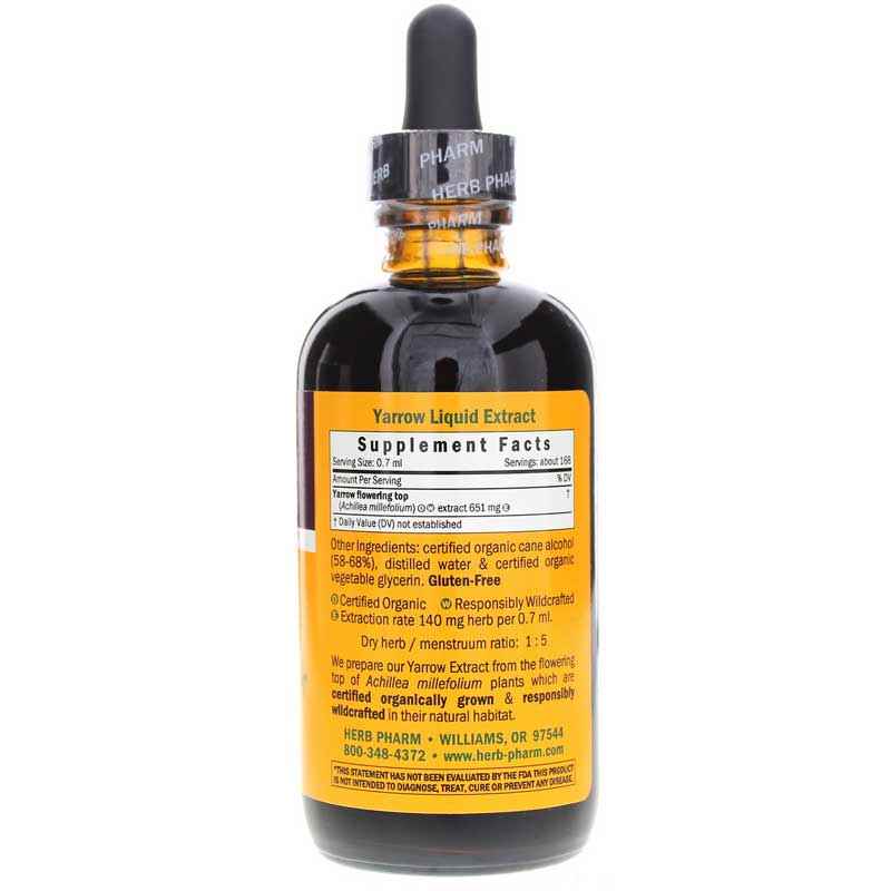 Yarrow Extract, 4 Oz, by Herb Pharm, image #2