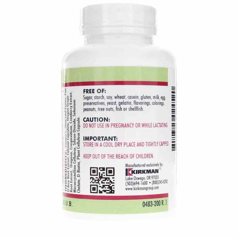 Yeast-Aid Advanced Formula, 200 Capsules, by Kirkman, image #4