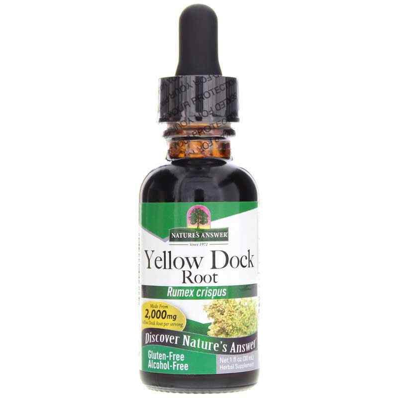 Yellow Dock Extract Alcohol-Free, 1 Oz, by Natures Answer