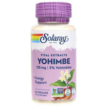 Yohimbe Extract 135 Mg, 60 Veg Capsules, by Solaray