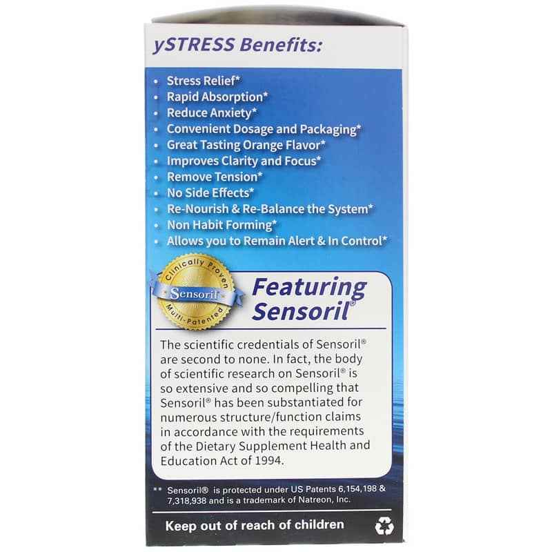 yStress Anxiety & Stress Relief, 12 Packets, by Essential Source, image #2