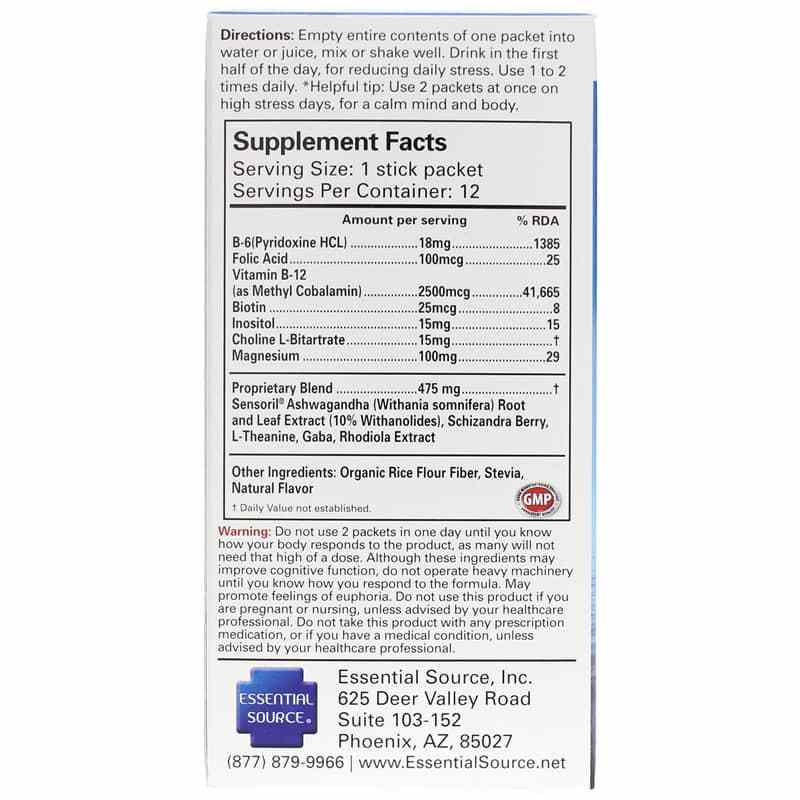 yStress Anxiety & Stress Relief, 12 Packets, by Essential Source, image #3
