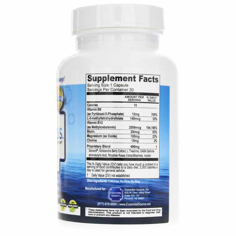 yStress Anxiety & Stress Relief, 30 Capsules, by Essential Source, image #2