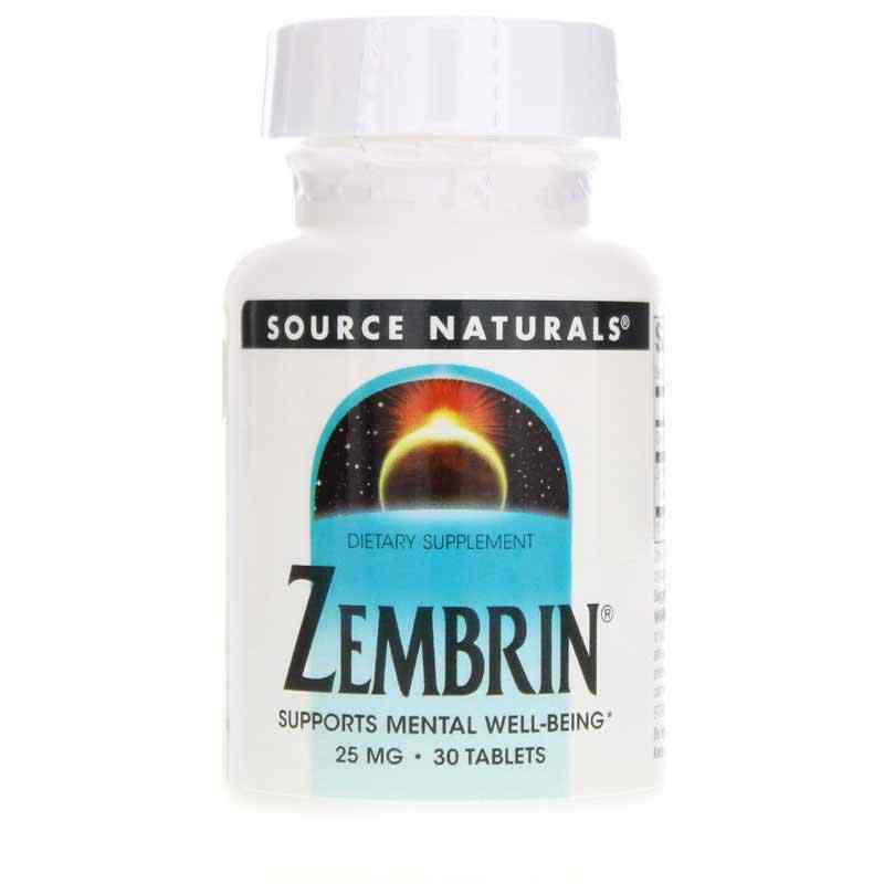 Zembrin 25 Mg, 30 Tablets, by Source Naturals