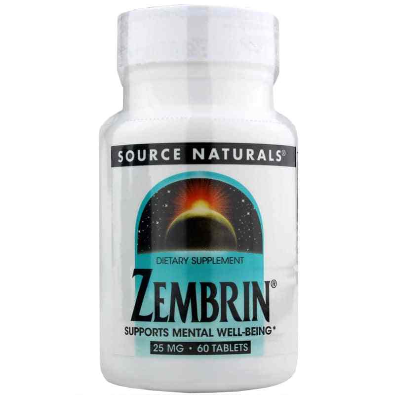 Zembrin 25 Mg, 60 Tablets, by Source Naturals