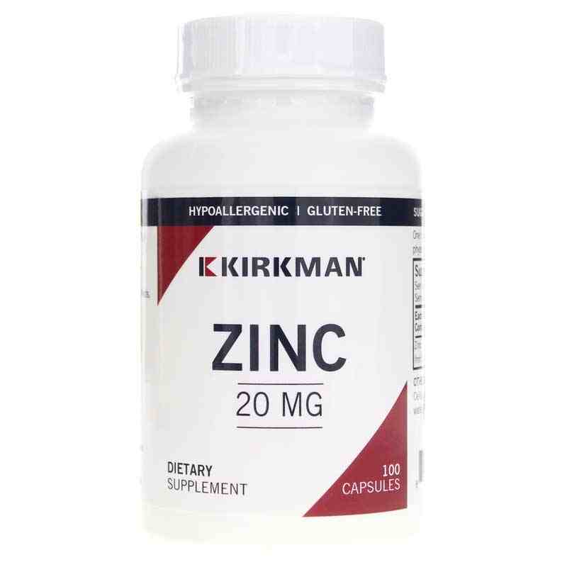 Zinc 20 Mg, 100 Capsules, by Kirkman