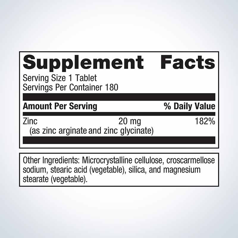 Zinc A.G., 180 Tablets, by Metagenics, image #2