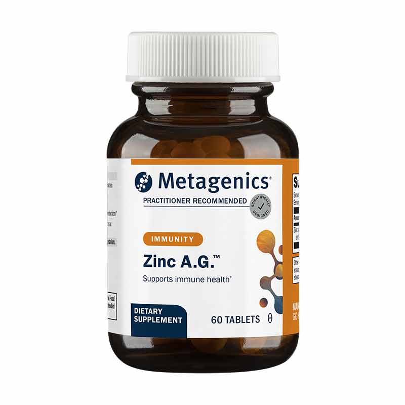 Zinc A.G., 60 Tablets, by Metagenics
