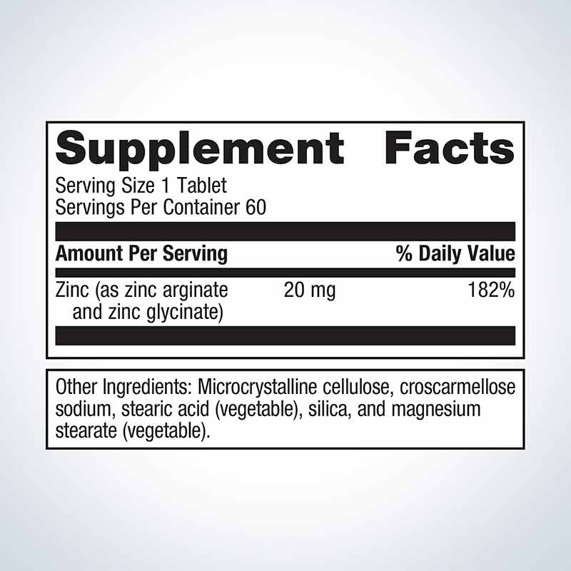 Zinc A.G., 60 Tablets, by Metagenics, image #2