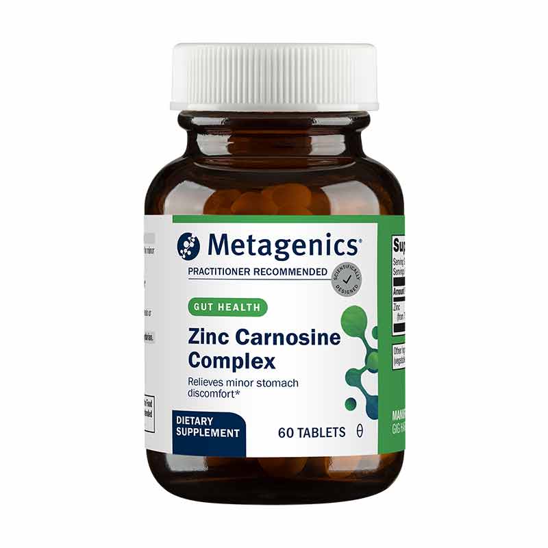 Zinc Carnosine Complex, 60 Tablets, by Metagenics