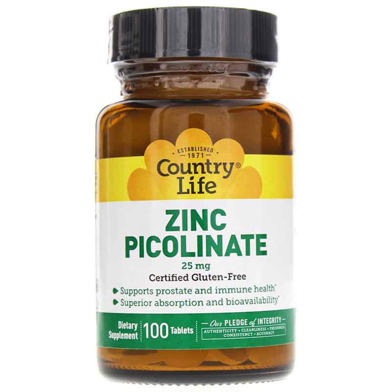 Zinc Picolinate 25 Mg, by Country Life