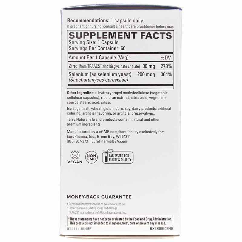 Zinc Plus Selenium, by Terry Naturally, image #2