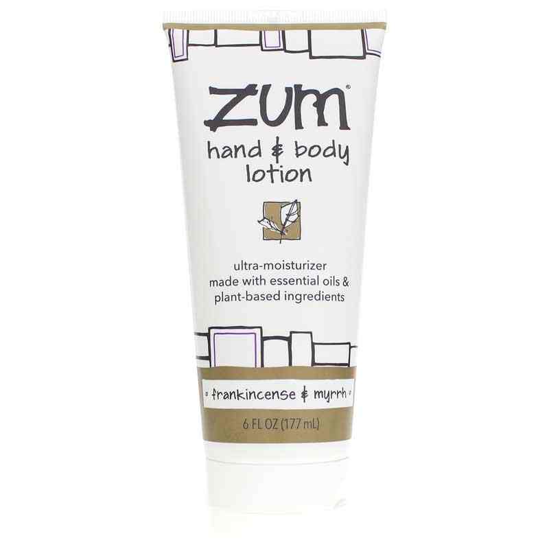 Zum Hand & Body Lotion, Frankincense Myrrh, by Zum