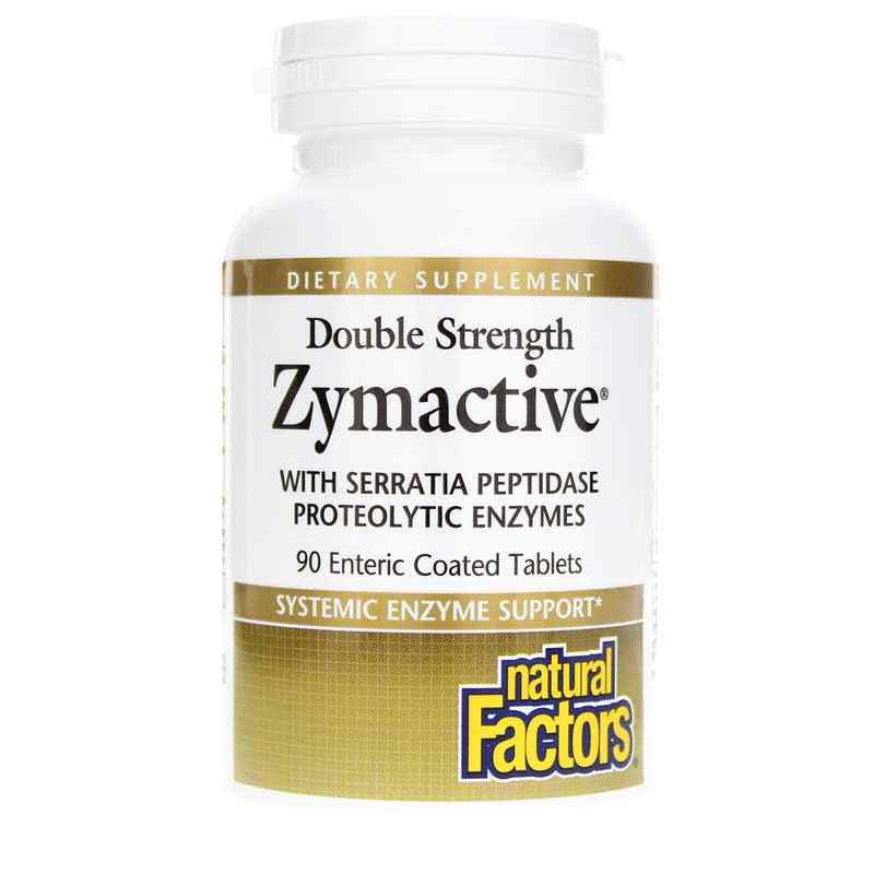 Zymactive Double Strength Proteolytic Enzymes, 90 Enteric Coated Tablets, by Natural Factors