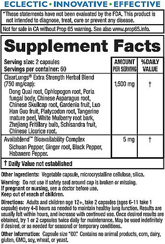 ClearLungs Extra Strength