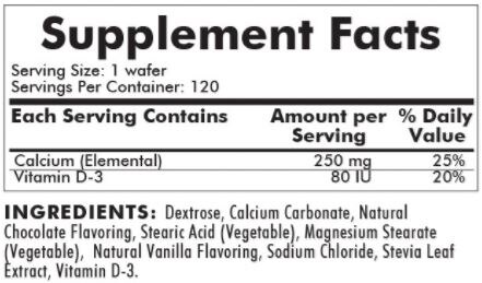 Children's Chewable Calcium with Vitamin D-3 Chocolate Wafer