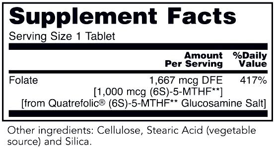 5-Methyl Folate 1000 mcg