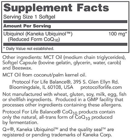 Ubiquinol 100 mg