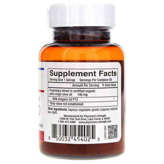 100% Wild Oil of Oregano, 60 Gel Capsules, PST