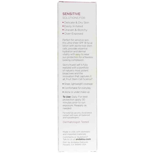 1000 Roses Daily Shade Facial Lotion with SPF18, Sensit, ADN